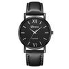Men Watch Leather Sports Minimalism Fashion Rose Gold Dial Quartz Casual Electronic Mens Watches Male Clock Orologio Uomo