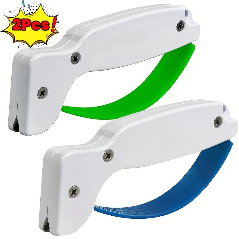 

Kitchen Knife Sharpening Tool, Knife Saw Tool Sharpening Repairer Set 2Pcs-Blue+Green