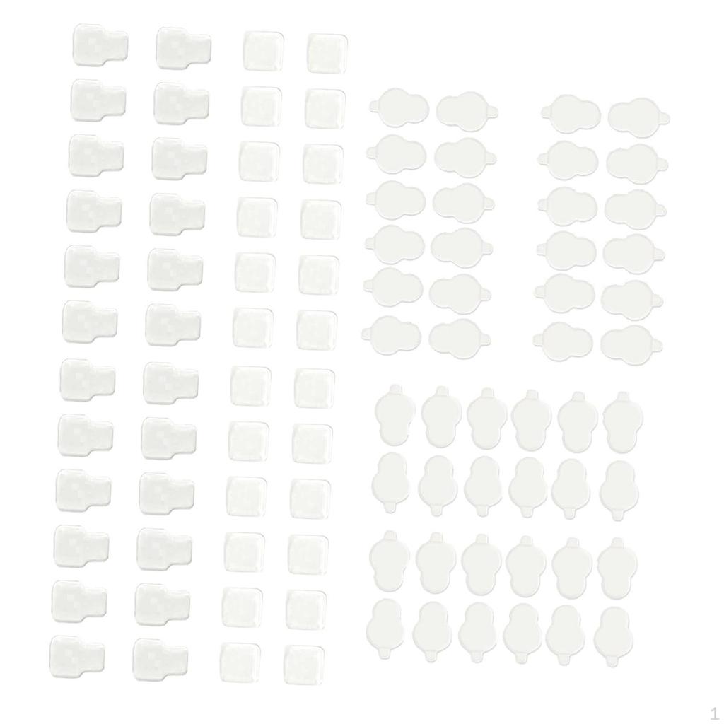 6x Sticky Pads Lightweight Clear Acrylic Glue for Resin Characters Collectibles Desks Phone Cases