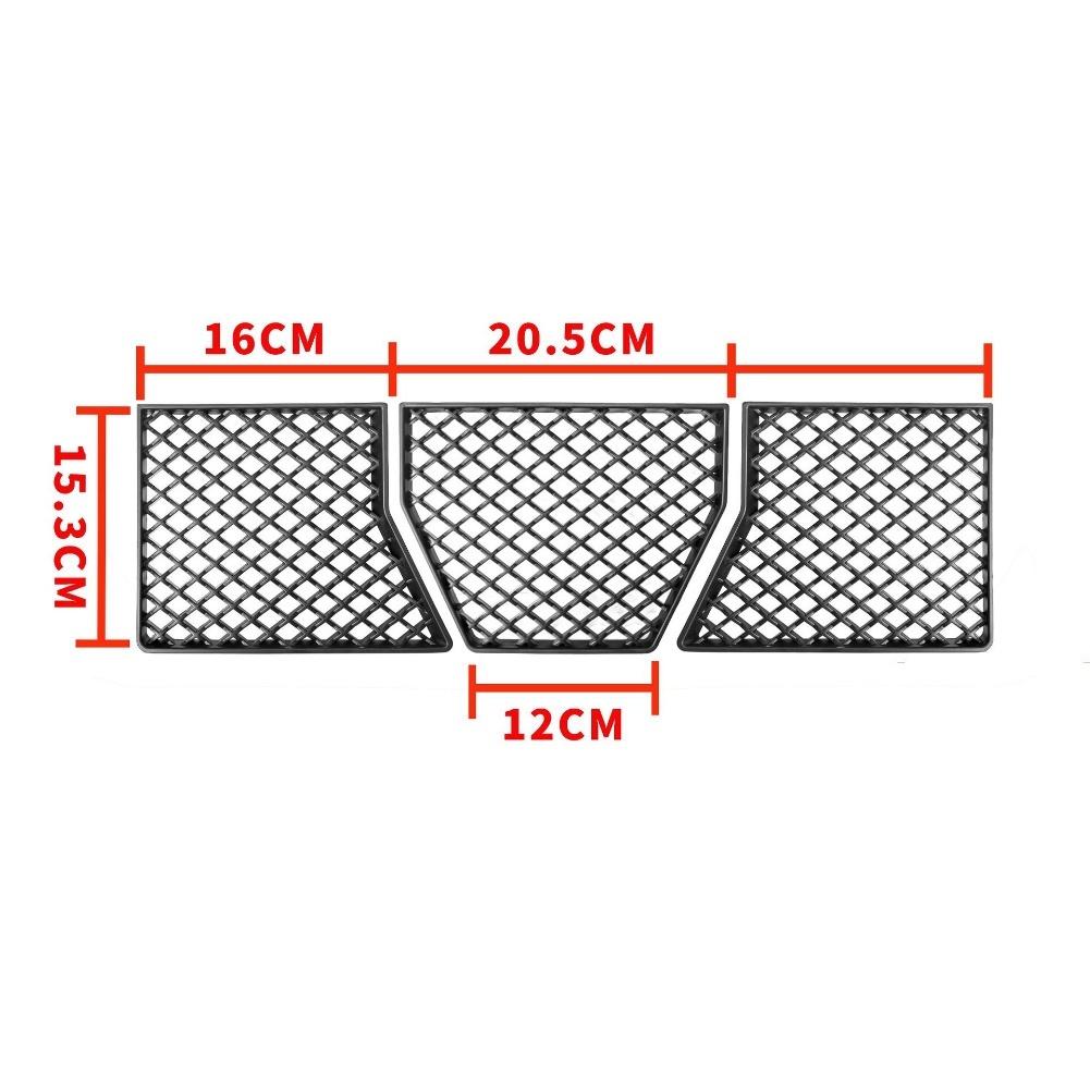 Custom Fit Car Accessories Body Kit Gloss Black Front Bumper Grille Sporty Black Finish 5-Piece Set Car Modification