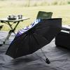 Leicester Football Club Crest Automatic Folding Umbrella - 8-Rib Travel Umbrella with Auto Open/Close & Portable Gifts for Holidays or Birthdays