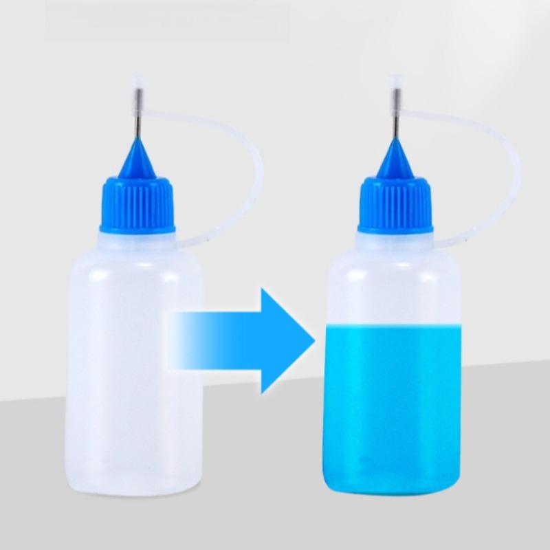 1pc 20-120ml Refillable Dropper Bottles, PE Plastic with Precision Needle Tip, Squeezable Applicator for Oils & Chemicals