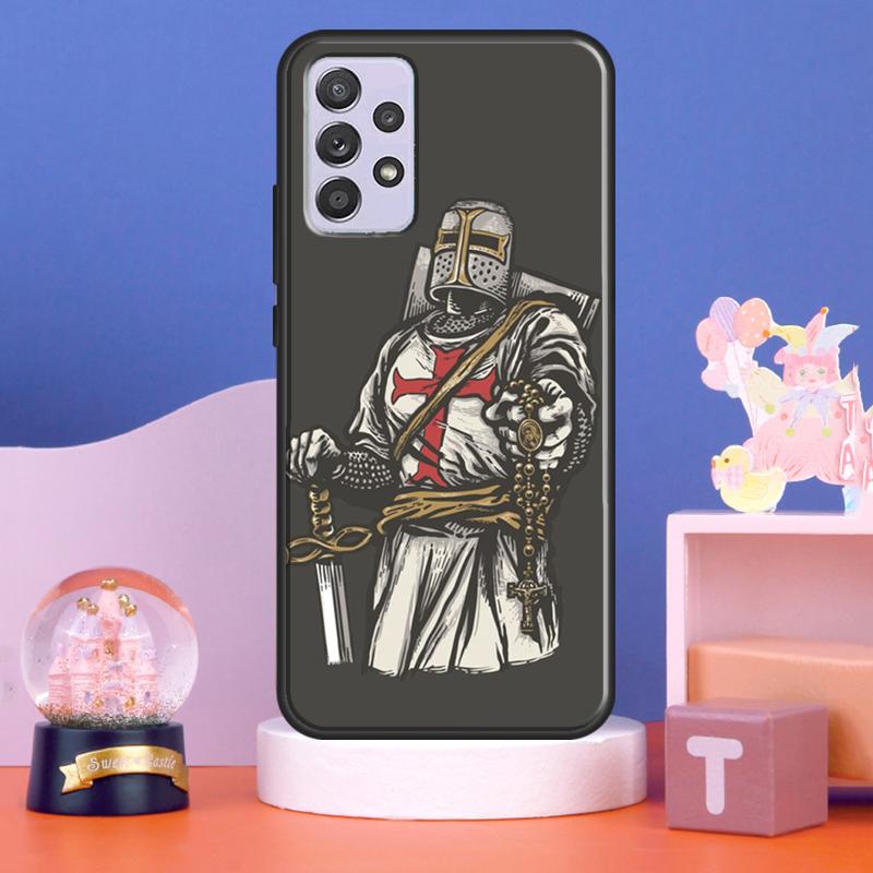 Christian Templar Knights Case For Samsung Galaxy A32 A52 A12 A16 A26 A36 A56 A15 A35 A55 A34 A54 A13 A33 A53 A17 A06