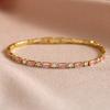 Luxury Rainbow Iced Out Zircon Tennis CZ Bracelet Women's Stretch Adjustable Bracelet Hippie Fashion Accessories Jewelry Gifts