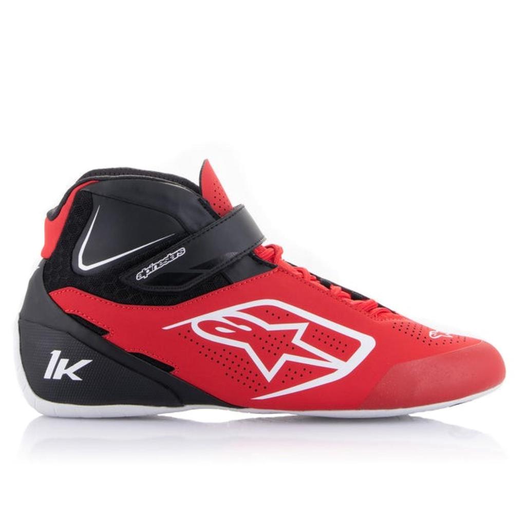 Alpinestars TECH-1 K V2 Kart Shoes, Red/Black/White, Size 8.5 (Product Code: 2712022-312-8.5)