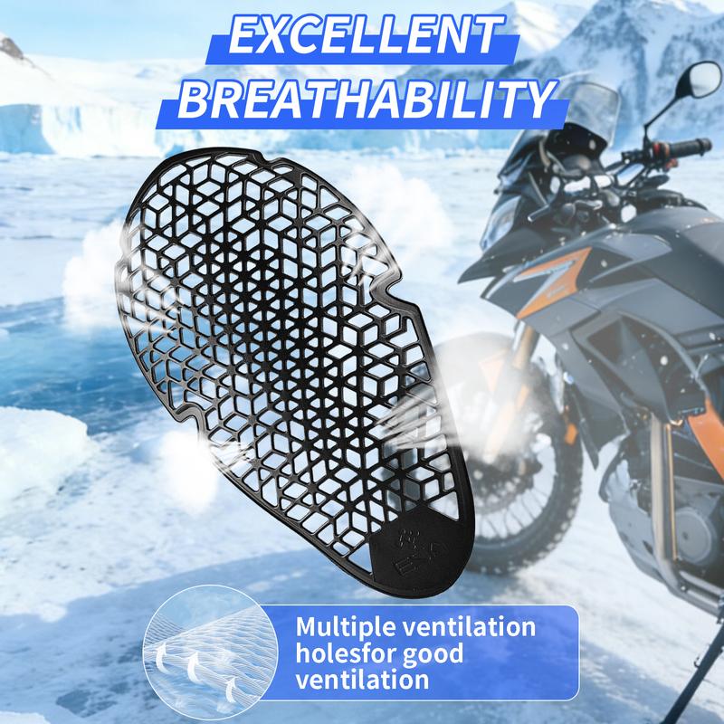 Black CE Level 1/2 Motorcycle Body Protection Pad Universal Motocross Racing Safety Insert Armor Back Protector Moto Equipment