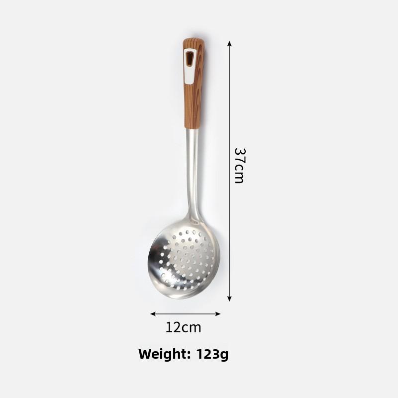 Thickened Domestic Kitchen Drain and Oil-separated Noodles Dumpling Spoon