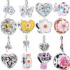New Copper Butterfly Holding Flowers Charms Beads Fit Original Pendant Bracelet Diy Necklace Fashion Woman Jewelry