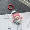 Baby Mini Three Flocking Keychain Trendy Figures Key Chain Cute Kawaii Dora Wendy Doll Keyring Bag Charms Christmas Gifts