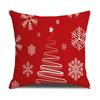 Nordische Weihnachtskissenhülle Schneeflocke Weihnachtsbaum Heimbedarf Sofa Schlafzimmer Lendenkissen