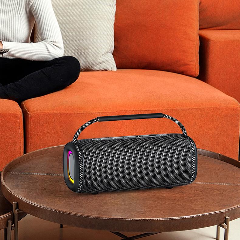 Rockmia Fresh New 30W RGB Wireless Bluetooth 5.3 Portable Stereo Music Boombox Speaker with RGB Light EBS-617 Waterproof
