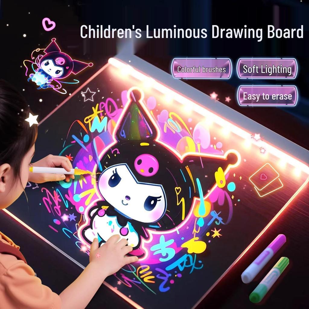 Glow-in-the-Dark Double-Sided Acrylic Drawing Board: A Perfect New Year Gift for Kids and Friends