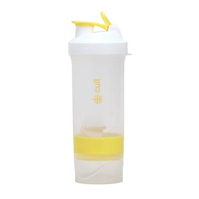 CULT Spider Shaker Bottle 500ml – 3 Compartment Protein Shaker with Blender Ball | Leakproof, BPA-Free, Durable Gym Shaker for Smooth Shakes, Pr
