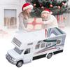 1Celsius32 Kids RV Toy Sound Light Opening Doors Simulation Educational Alloy Motorhome Toy for Children
