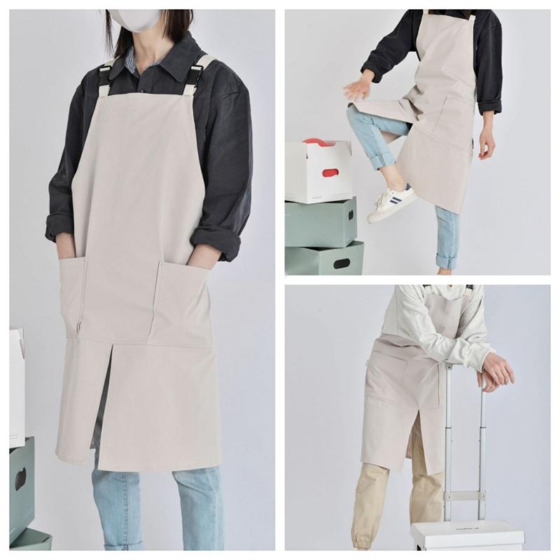 Korean Waterproof Apron Cafe Western Restaurant Kitchen Waiter Work Apron Household Apron