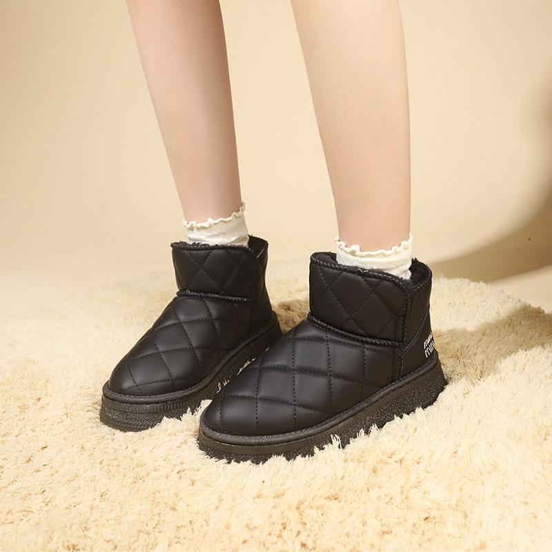Autumn and Winter Plush Casual Thick Soled Snow Boots for Women