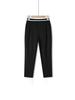 Women's High-Waisted Stretch Casual Pants - Summer 7/8 Length, Comfortable Fit