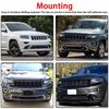 7pcs/set Front Bumper Grille Grill Inserted Ring Trim Cover ABS Plastic For 2014 2015 2016 Jeep Grand Cherokee Car Accessories