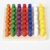 Montessori Color Matching Board Game Plugboard Early Education Intelligence Toy  Boys Girls