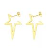 Retro Geometric Minimalist Earrings For Women, Fashionable Pentagonal Star Earrings, Versatile And Stylish Earrings For Daily Use