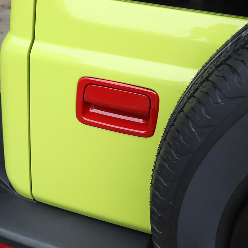 Klika dveří zavazadlového prostoru Klika dveří Dekorace Kryt Samolepky Vhodné pro Suzuki Jimny 2019 až ABS Exteriérové ​​doplňky