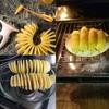 Draaiende Aardappelsnijder Roestvrij Staal Plastic Gedraaide Aardappelschijfjes Snijder Spiraal
