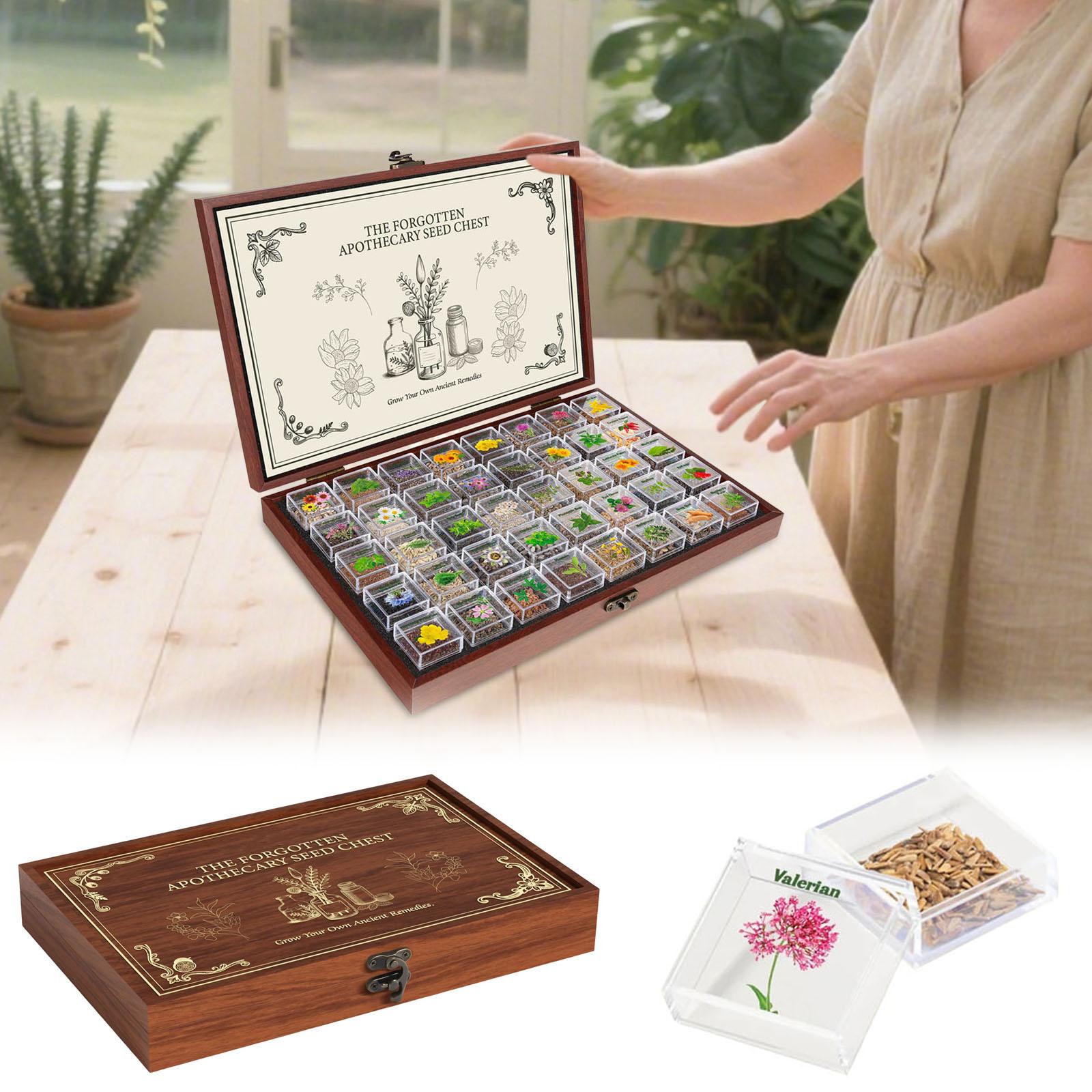 

Аптечка Веселая деревянная коробка Вмещает 40 различных видов коллекции - Не входит в комплект One Size