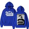European and American Men's Hooded Sweatshirt Rapper Eminem Print Adult Outdoor Street Casual Warm Long-sleeved Sweatshirt