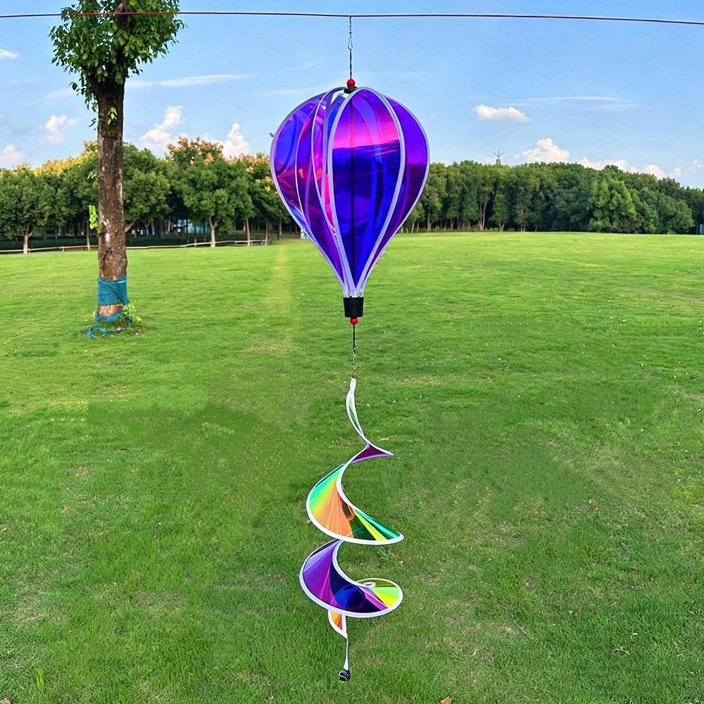 Rainbow Colors Hot Air Balloon Spinner Multistyles Striped Tie Dye Pinwheels Wind Spinner