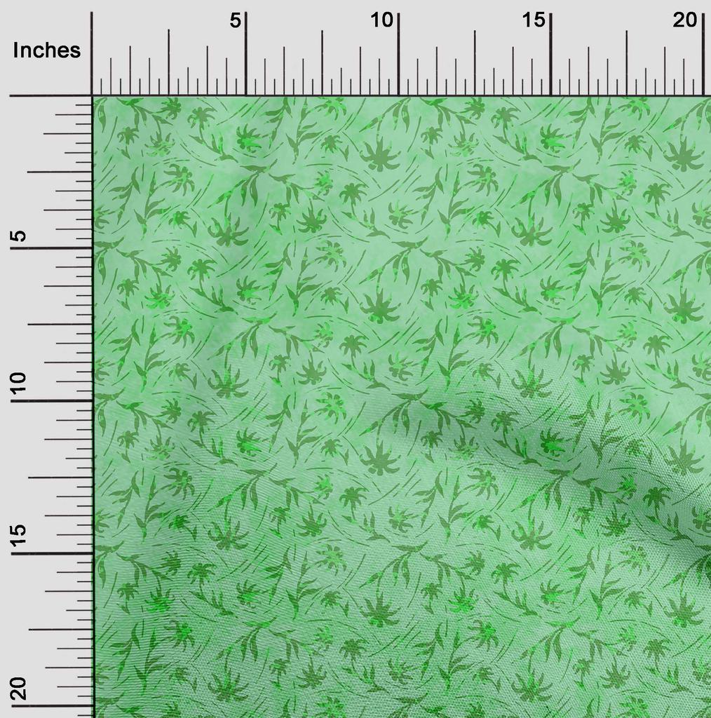 oneOone Cotton Flex Green Fabric Batik Sewing Craft Projects Fabric Prints By Yard 40 Inch