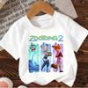 2026 Zootopia Judy&Nick&Gary T-shirt voor Kinderen Casual Katoenen Korte Mouw T-shirts Comfortabel Topje Street Fashion Ouder-Kind Kleding