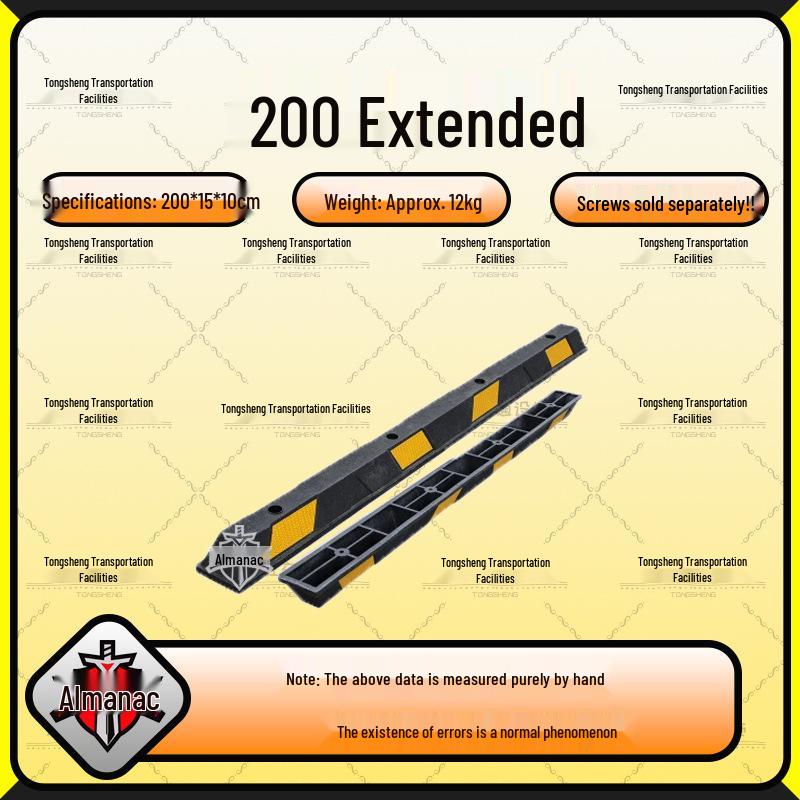 Rubber Car Wheel Chock Parking Barrier and Ground Stopper