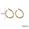 Exaggerated Broken Silver Metal Gold Color Hoop Earrings for Women Simple Hyperbole Geometric Circle Jewelry