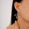 Hollow Geometry Geometric Earrings Minimalist Design Stud Earrings  Daily Wear