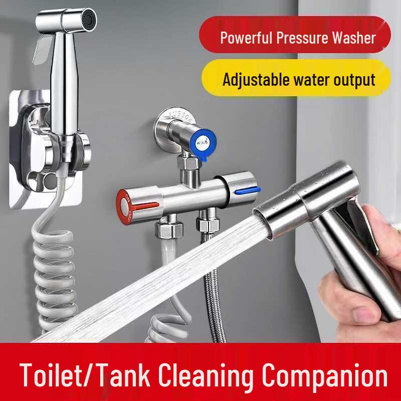 Pistol de pulverizare bideu de baie de înaltă presiune și duză de spălare