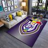 Purple Shield Emblem Carpet suitable as a non-slip mat for the living room or bedroom sofa