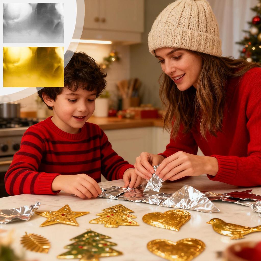 Aluminum Foil Craft Sheets 10Pc High-Ductility Art Supplies Art Project Aluminum Foil Sheets for Painting Engraving Decor Crafts