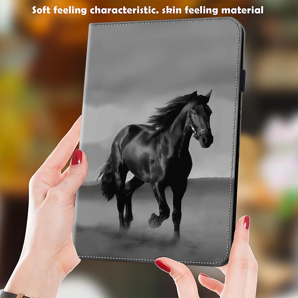 Suitable for Samsung Tab A9plus tablet leather case S9FE cartoon painted flower card holder A7 lite