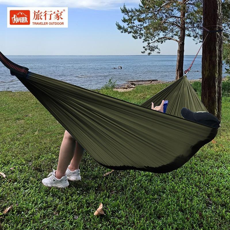 

Bikepacking & Backpacking Hammock, Ultralight 20D Fabric for Easy Carry, Quick Setup for Trail Rest & Outdoor Lounging