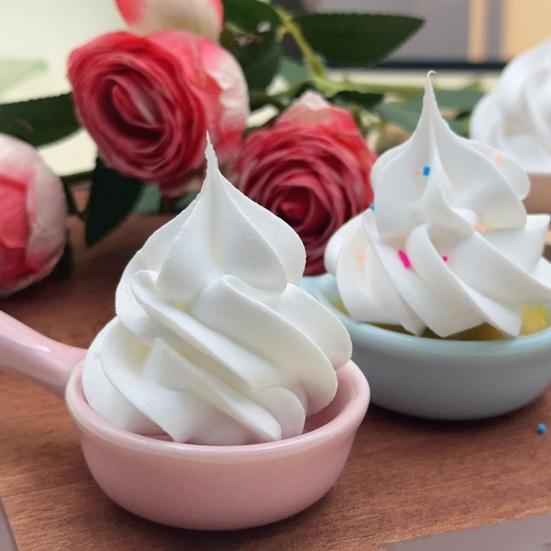 Simulation Ice Cream Model Realistic Artificial Cream Replica Decoration Home Kitchen Countertop Dessert Shop Fake Food Display Prop