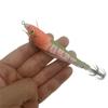 2pcs Luminous Squid Jig UV laser Artificial Bait Fishing Bait Luminous Squid Bait  Octopus Fishing