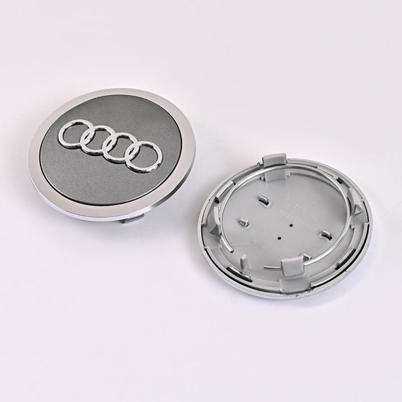For Audi RS3 4pcs 60mm 61mm 68mm 69mm 77mm Car Wheel Center Caps For Audi A1 A2 A3 A4 A5 A6 A7 A8 Q2 Q3 Q4 Q5 Q7 S3 S4 S5 S6 S7 S8 RS3 RS5 TT
