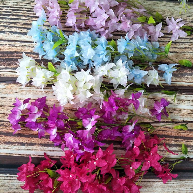 New home flower arrangement artificial bougainvillea filigree fake flower wedding decoration DIY party arch decoration