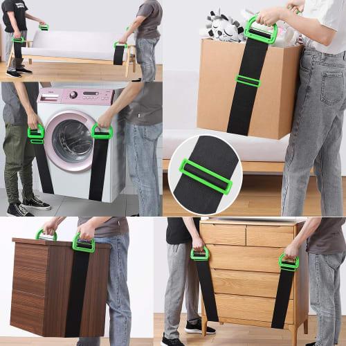 2-Piece Set - DAZUAN Carrying Belt for Moving, Luggage, and Heavy Items, Furniture, and Equipment, Convenient Carrying, 300kg Load Capacity, Adjustabl