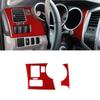 For Toyota Tacoma 05-15 Red Carbon Fiber Driver Dash Side Air Vent Outlet Cover