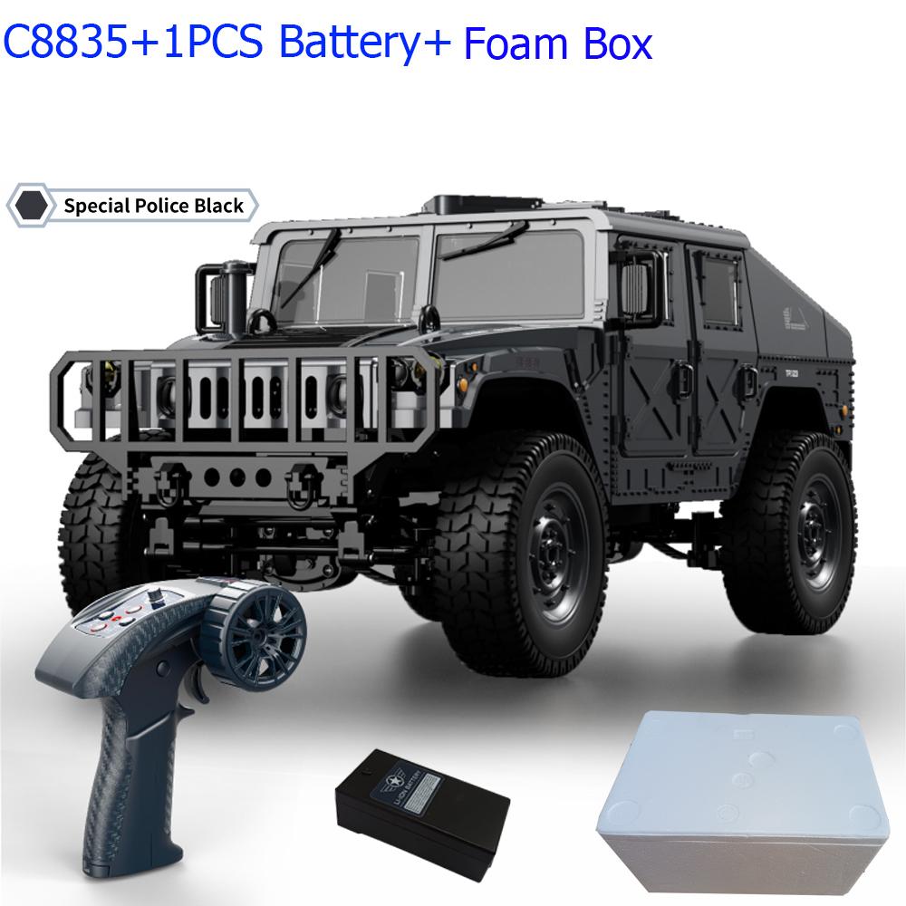 C8835 1:14 RC Car 2.4G Remote Control Car 4WD Off-road Climbing Simulation All-terrain RC Crawler Military Jeep JJRC RC Toys