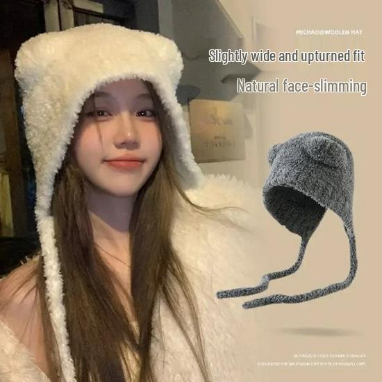 Autumn/Winter 2025 Women's Cute Warm Knit Wool Hat - Fashionable & Cozy