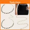 Four Leaf Clover Metal Waist Chain With Hook Closure For Dress And Skirt Accessories
