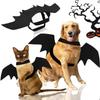Halloween Bat Wings Costume for Dogs & Cats, Adjustable Felt Pet Bat Wing Dress-Up Accessory, Cute Puppy Holiday Party Outfit Pet Supplies