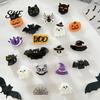 Stylish Acrylic Hair Clamps Halloween Claw Clip, Cute Headdress, Glitter Bat Pumpkin Cool Decorations Black Cat Spider Ghost Pattern Accessories